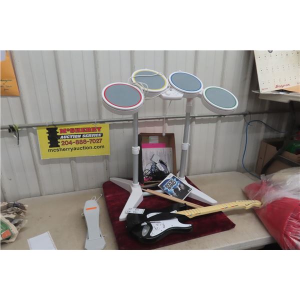 Wii Rock Band Game with Accessories