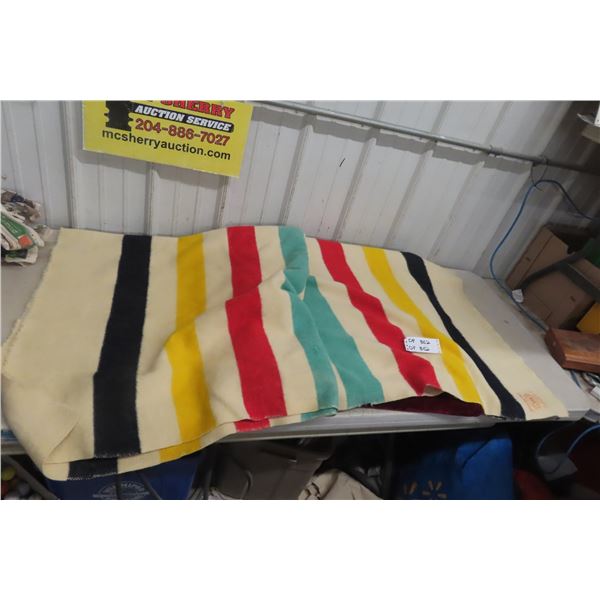 Hudson Bay Wool 4 Point Blanket with Tag