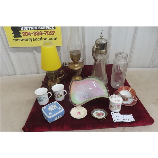 Decanter, Lamps, China, Art Glass, Wedgewood