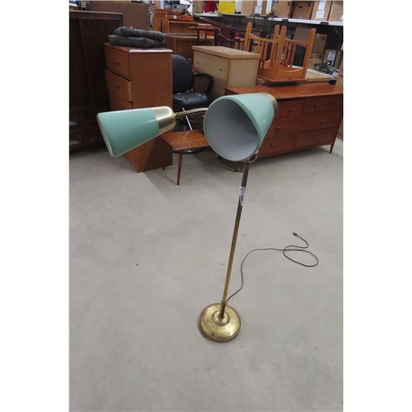 Vintage Dual Gooseneck Floor Lamp 