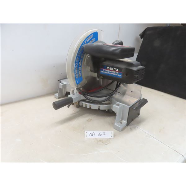 Delta 10” Compound Mitre Saw Model 36-225C, 115V, 15Amps