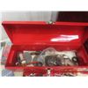 Image 2 : Toolbox w/ 16” Sledge, Precision Screwdrivers, Clamp Down Vise, Nail-to-Saw Blade, Multimeter, Rive