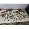 Image 1 : Vintage Rusty Gold Hangers, Solder Irons, Hand Tools +