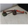 Image 2 : Vintage Brass Blow Torch, 2 Bug Sprayers with Glass Bottles & Canadian Camper Canvas Bag