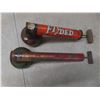 Image 8 : Vintage Brass Blow Torch, 2 Bug Sprayers with Glass Bottles & Canadian Camper Canvas Bag