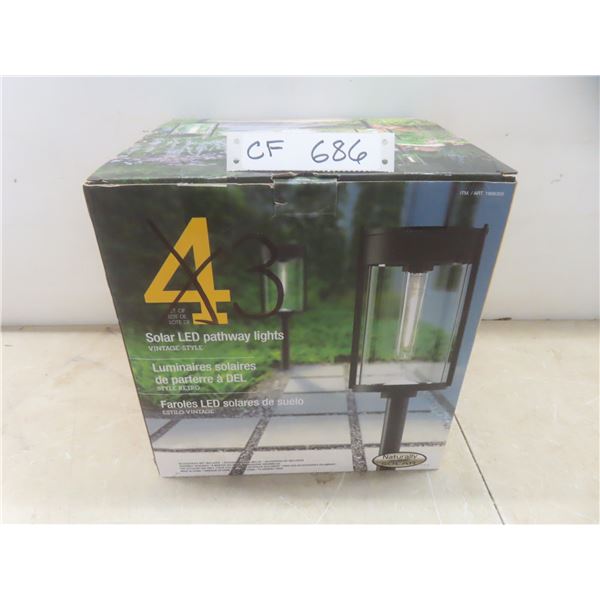 3 Solar LED pathway lights NSR
