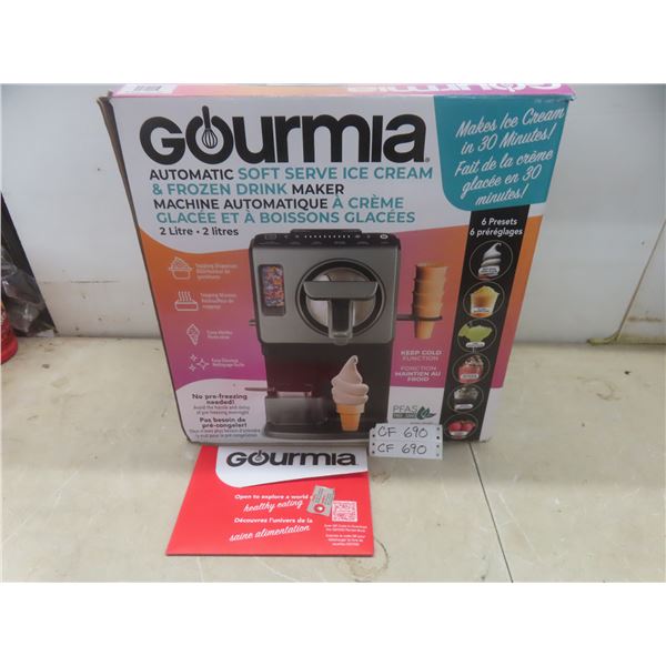 Gourmia automatic soft serve ice cream maker new