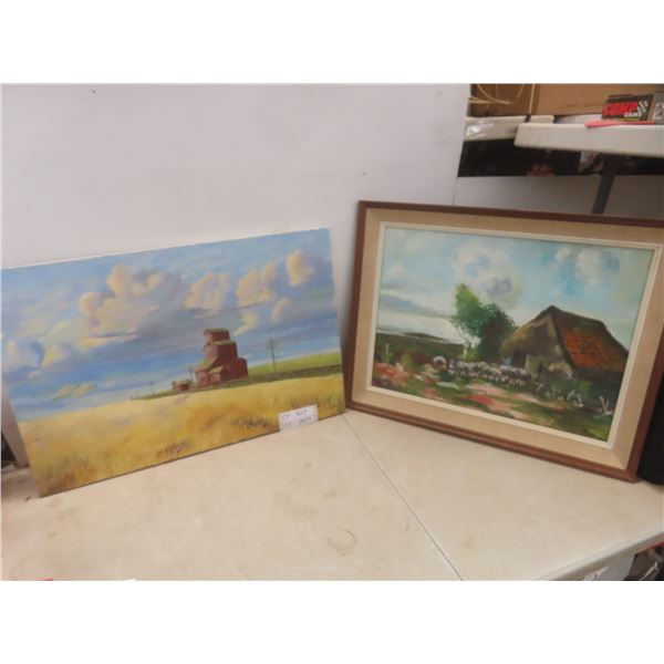 2 signed paintings