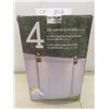 Image 1 : 4 Solar LED Post/Wall Accent Lights New or Store Return