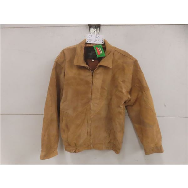 Italian Stone suede leather jacket size XL new
