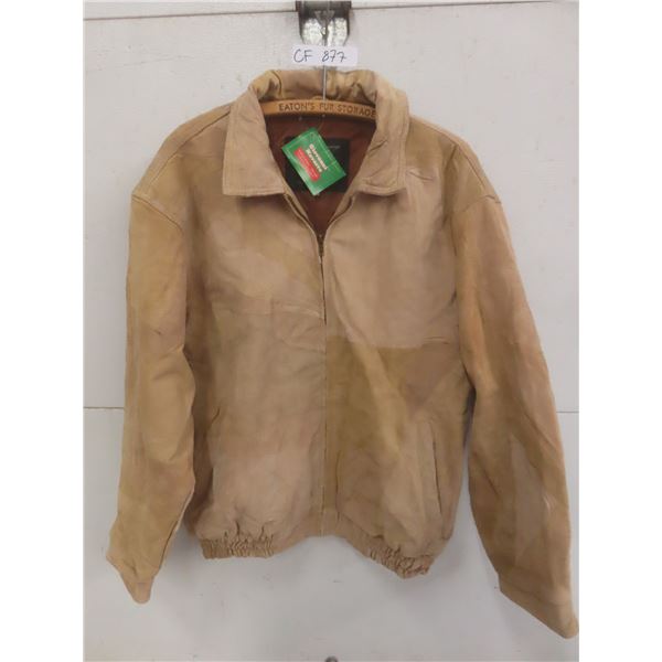 Suede leather jacket size XL