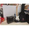 Image 1 : Fender Starcaster electric guitar with case and Behringer amp
