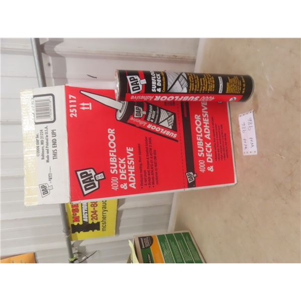 Case of 12 – 28 oz DAP adhesive tubes