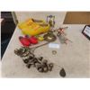 Image 1 : Lot of brass bells + chimes and Dutch wooden shoes