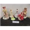 Image 1 : Lot of 3 Royal Doulton figurines and 2 Italian statues