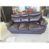 Image 1 : Leather/Leather Style Couch 82'' W