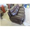 Image 2 : Leather/Leather Style Couch 82'' W