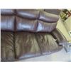 Image 4 : Leather/Leather Style Couch 82'' W