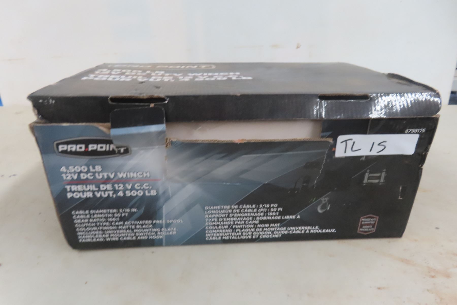 New Pro Point 4500lbs Winch - McSherry Auction Service Ltd.