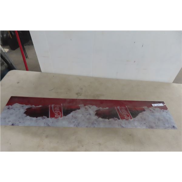 Coca-Cola Fiberglass Sign 9 1/2" x 40"