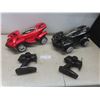 Image 1 : 2 Remote Control Cars with Remotes, 19" x 11" x 7.5" Both Work, Need Batteries