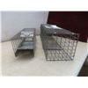 Image 8 : 2 Live Traps, 7” X 7” X 24” And 5 1/2” X 5 1/2” X 17”