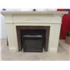 Image 1 : Electric Fireplace with Painted Mantle 46'' x 66'' x 13 1/2'' 