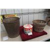Image 1 : Humpty Dumpty Potato Chip Container, Bushel Basket, Metal Apple 