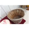 Image 3 : Humpty Dumpty Potato Chip Container, Bushel Basket, Metal Apple 