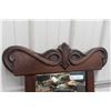Image 2 : Antique Wood Framed Bevelled Mirror 24'' x 30'' 