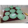 Image 1 : 13 Fireking Jadeite Plates & Bowls 