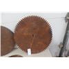 Image 2 : (5) Saw Blades, Ready for the Artist! Largest Diameter 25'' 