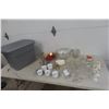 Image 1 : Glassware, China & a Storage Container with a Lid 