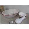 Image 4 : Enamelware: Commode, Basins, Plates, Bowls