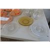 Image 2 : Fireking Cream and Sugar, Vase, Plates & Other Glassware 