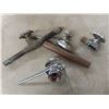Image 10 : Brass Fittings and 3 Power Tools Including Disc Grinder, Angle Grinder, Sander, and Small Sledge Ha
