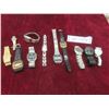 Image 1 : Collection of 11 Watches Including Lcd, Seiko, Gucci, and More