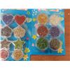 Image 2 : 100 New Packages of Glass Beads for Crafting With Medallions