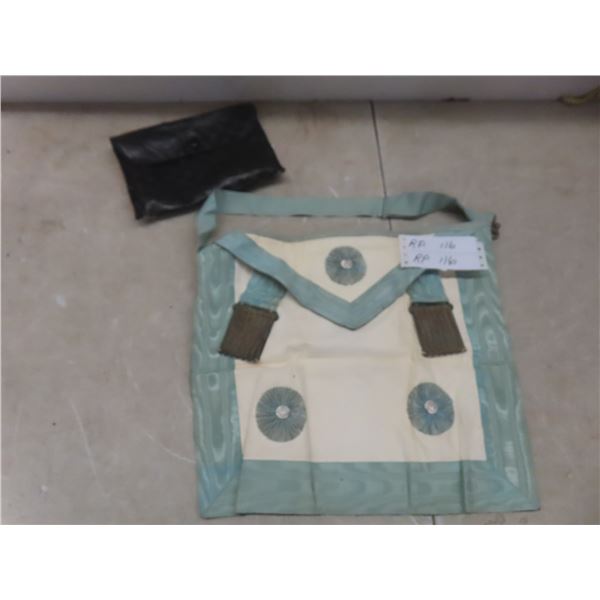 1930s Fraternal Freemason Masonic Apron