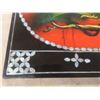 Image 3 : Set of 4 Asian Wooden Panels With Mother of Pearl Effect Forming a 46" X 23" Wall Picture
