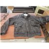 Image 1 : Vintage Brown-tan Leather Jacket, Size Large