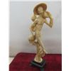 Image 2 : Pair of Vintage Japanese Geisha Sculptures, 17" Tall