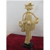 Image 8 : Pair of Vintage Japanese Geisha Sculptures, 17" Tall