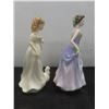 Image 2 : 2 Royal Doulton Figurines: 'morning Walk' (1996) and 'jessica' (1997), Both 8" Tall