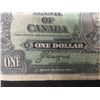 Image 7 : Canadian 1935 $5 Bill and 1937 $1 Bill Bank Notes