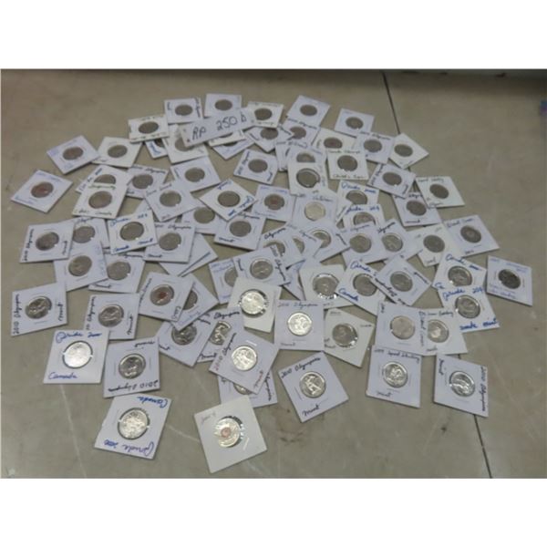 84 Canadian Quarters: Pride and Olympics, Rcmp, and Millennium Editions