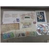 Image 2 : Collection of Vintage Stamps, First Day Covers, Postcards, and More