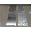 Image 2 : 4 New Metal Modern Signs, 12" X 8"