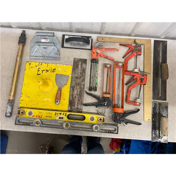 Caulking Guns, Trowels, Levels, Square +
