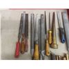 Image 2 : 2 Metal Tool Boxes, Files, Punches, Hammer, Mallet, Castors, C Clamps
